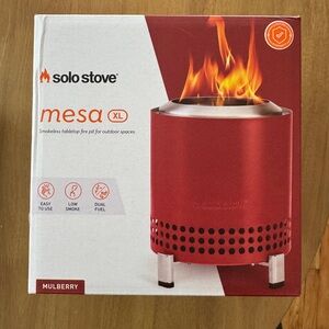 NEW Solo Stove Mesa XL Smokeless Fire Pit - Red Mulberry